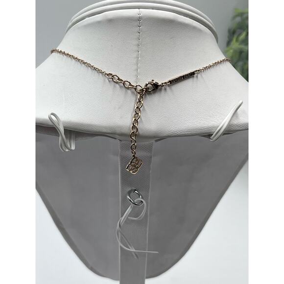 Kendra Scott Gold Plated Elisa White Iridescent Drusy Pendant Necklace - Picture 11 of 12